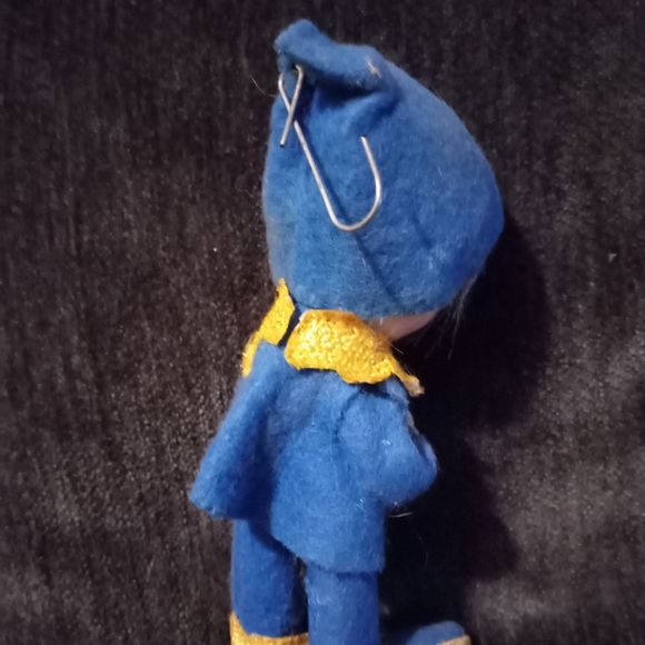 Vintage 1950's Napco Elf Ornament in Blue Outfit - Picture 2 of 3